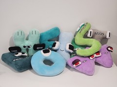 Alphabet Lore Plush Lot of 9 Soft Toys Letters E H S W O L I D T Stuffed Animals