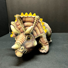 Fiesta Triceratops Plush Toy Dinosaur 13 x 7 x 5.5 inches Printed Fabric