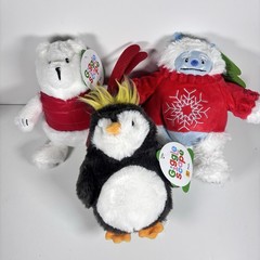 Giggle scape Christmas Holiday Plush Stuffed Animal Yeti, Polar Bear & Penguin