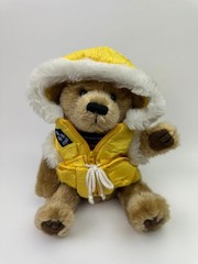 Brass Button Bears Iceberg Augie the Talking Bear in Raincoat (12 inch)
