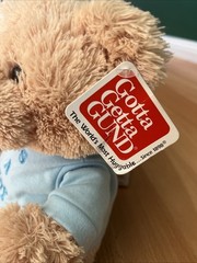 New With Tags Newborn Baby Gift Gotta Getta GUND Most Huggable Bear Gift