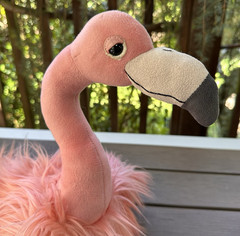 Jellycat Rosario Flamingo Plush Pink Bird Stuffed Animal Toy ROS2F 20.5″ Used