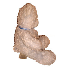 Sandra Magsamen SUOER STAR Blue Teddy Bear 13in Plush Messages From the Heart
