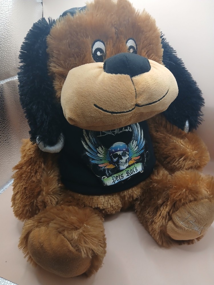 Plush Pets Rock Dog SAMPLE Not For Resale Bandana T shirt Bret Michaels Poison
