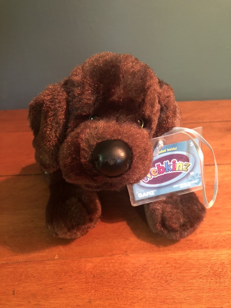 Ganz Webkinz Cocoa Lab Chocolate Lab Plush HM689 Dog Sealed Tag