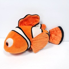 Disney Finding Nemo Dory Clown Fish Orange White Plush Stuffed Animal Shiny 8.5″