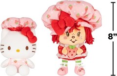 Strawberry Shortcake x Hello Kitty 8-Inch Plush 2-Pack New Stuffed Animals Toy