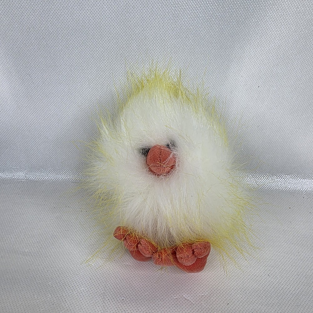 Jellycat Yellow And White Crazy Chick 6″ Plush Fluffy Stuffed Toy Retired Design