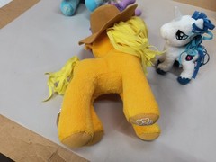 My Little Pony Plush Lot Of 5 Hasbro 12″ 6″ Rainbow Dash Applejack Shining Armor