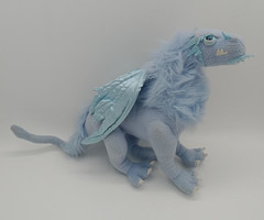 Dragonology Plush Dragon Sababa Toys 2003 Blue Frost Stuffed Toy 15” Wired