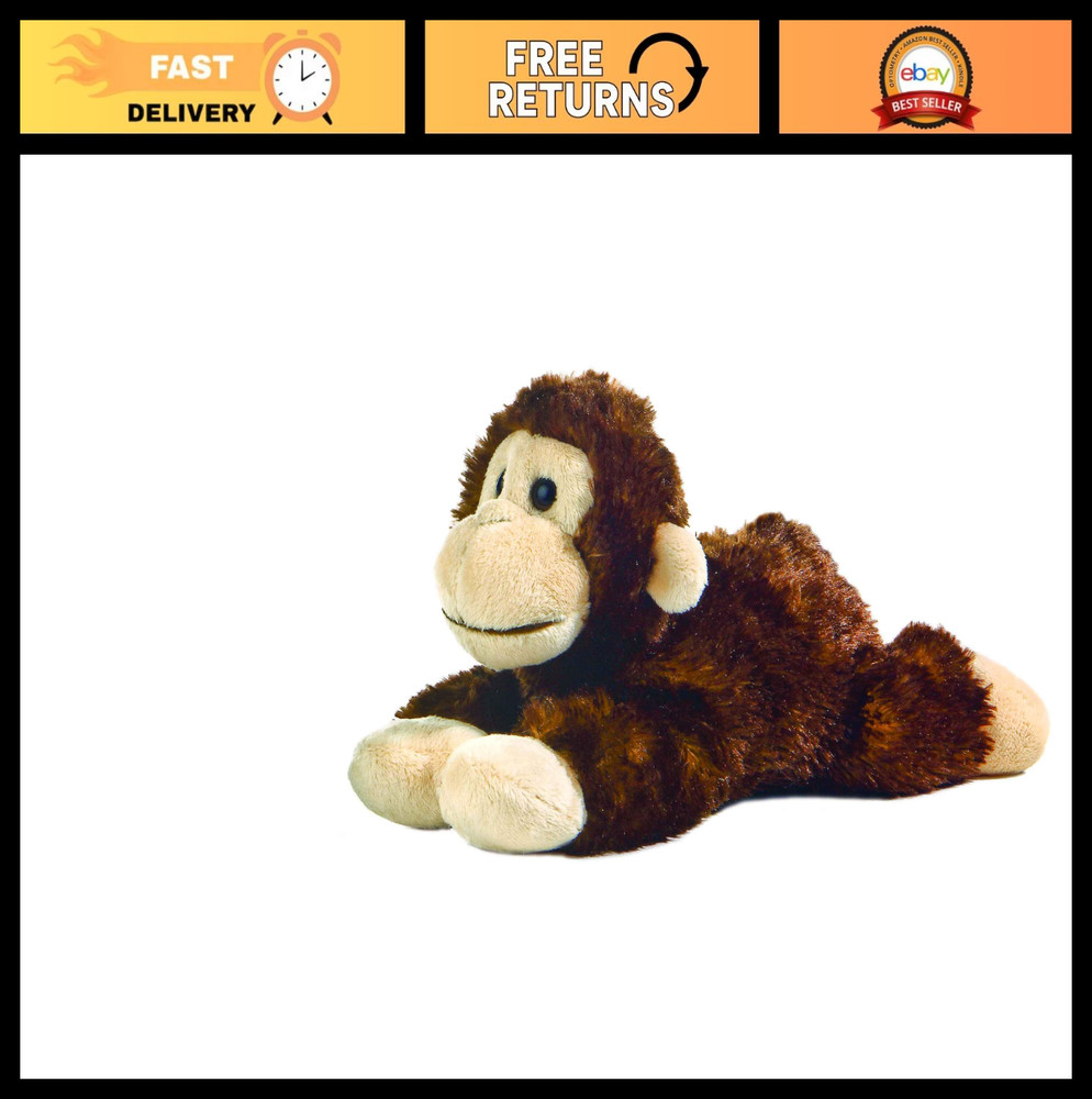 Mini Flopsie Cheki Chimp Stuffed Animal – 8″ Plush Toy for Kids & Adults – Brown
