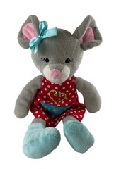 Mary Meyer Bunny Rabbit Plush Toy Stuffed Animal Teapot Dress Blue Shoes