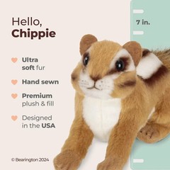 Bearington Collection Chippie Plush Chipmunk Stuffed Animal, 7 Inch –