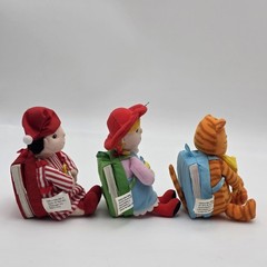 Vintage 2002 Nursery Rhymes Plush Pals Doll Miniature Book Toy Lot Of 3