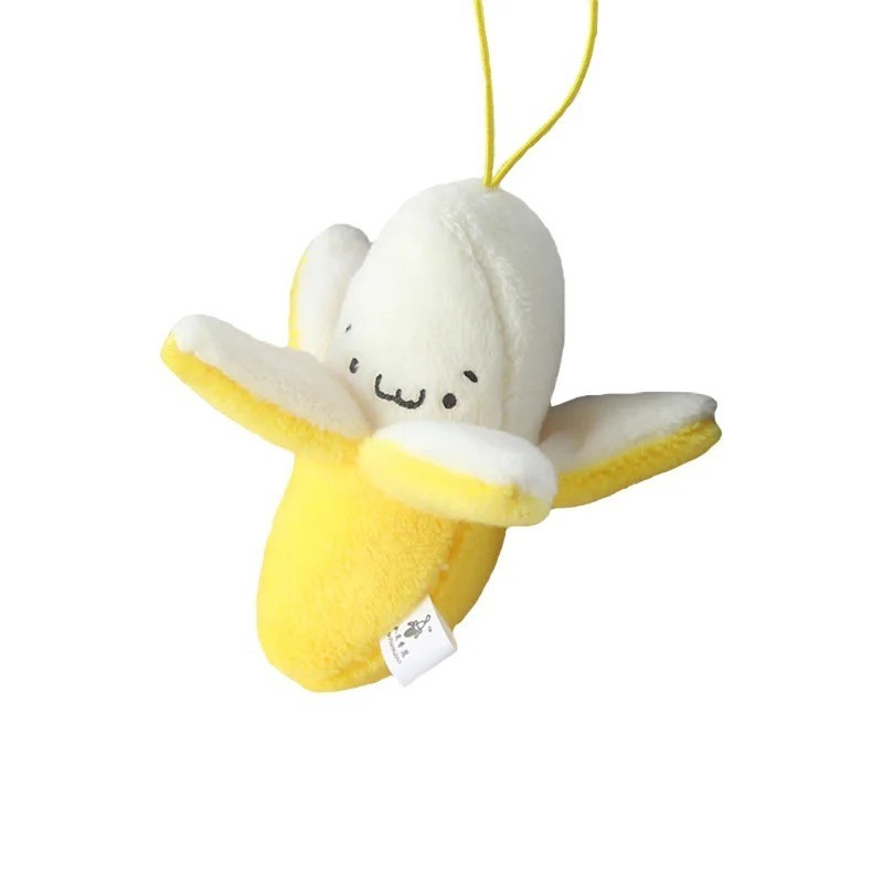 Banana 3 Inch Stuffed Animal Plush Dolls Keychains Pendants
