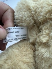 Aurora Beige Hugga-Wug Bow Bear Eco Friendly Plush Stuffed Animal Small 2019
