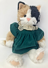 Vintage Ganz Cottage Collectibles Plush Kitten Cat Callie w Tag 14″