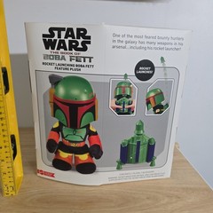 STAR WARS The Book of Boba Fett Rocket Launching Boba Fett Feature Plush NIB