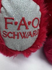 FAO Schwarz 160 Years of Toys Glitter Bear Plush Stuffed Animal Toy 12”