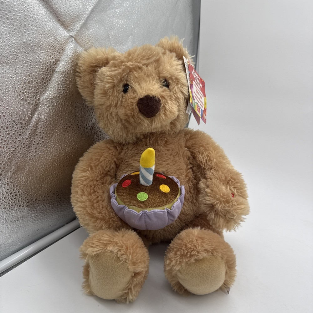 GUND Animated Happy Birthday Bear #047015 Plush Singing And Working W/tag