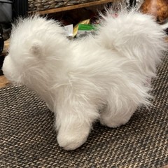 Ganz/Webkins Samoyed Plush White Dog No Tags Pre Owned. Good Condition