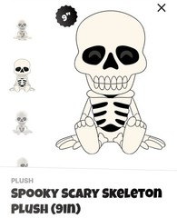 Youtooz * Spooky Scary Skeleton * Plush (9in) * NEW * In Hand