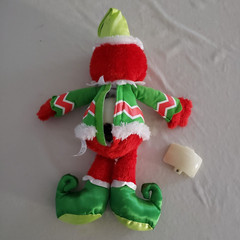 Christmas Giggle Elmo Plush Elf Fisher-Price Vibrates Laughs Sings TESTED VIDEO