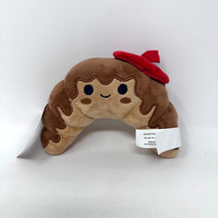 Amscan Pierre Le Croissant Plush Brown Bread Comfort Food Red Hat 5″ with TAG