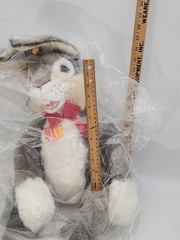 Vintage NEW large Steiff plush Lulac Dangling Grey Rabbit 75cm 122606