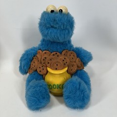 Ideal Cookie Monster Talking Plush Toy Sesame Street Not Working Parts Vtg 1987