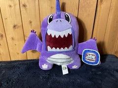 Good Stuff Purple Plush Dinosaur Monster Jaw Droppers Winged Stuffed Toy 10″
