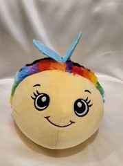 Impulse Industries Bee Plush Glow In The Dark Eyes Stuffed Animal Toy 9″ Rainbow