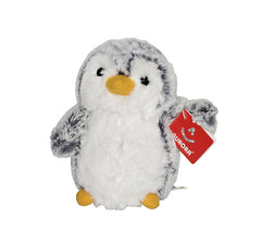 Aurora World Penguin Plush Pom Pom Frosty Gray White Soft NEW 2016