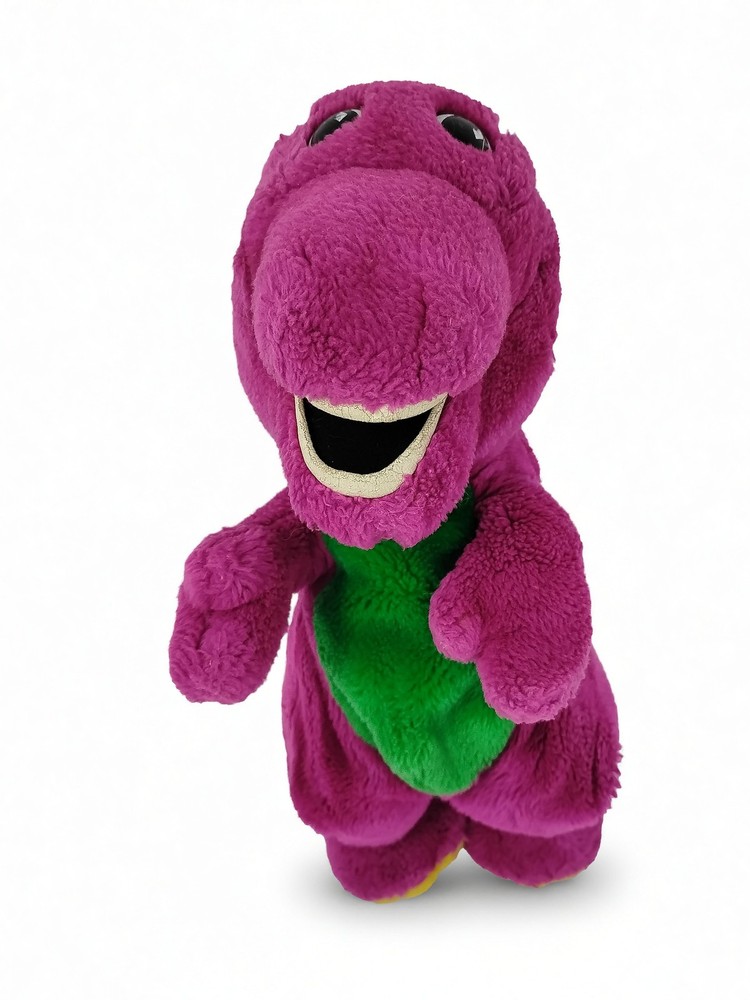 Vintage 1992 Golden Bear Barney Dinosaur Plush Stuffed Animal 12 Lyons Group Toy