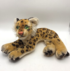 Vintage Steiff Mohair Baby Leopard 9″ no tags 1950’s
