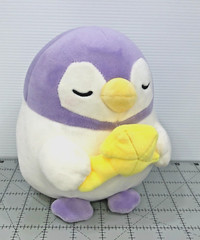 Takashoji Purple Penguin 7 Inch Plush Wishing Star Stuffed Animal Toy