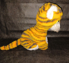 Vintage 1950s 1960s The Rushton Company Stuffed Plush 11″ Tiger Stuffed Animal