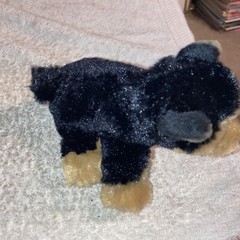 NJ Treasures Plush Mini 5″ Puppy Dog Black and Brown LNWT