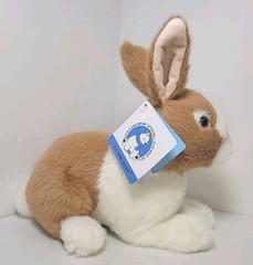 Ice King Bear Brown And White Plush Stuffed Bunny Rabbit Animal Soft Toy NWT