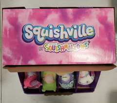 12 Piece Set: Squishville 12 Mini Squishmallows + 12 Vehicle Set in Display R3P2