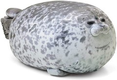 Chubby Blob Seal Pillow – Cute Plush Stuffed Animal Toy for Ocean Lovers (13 in)