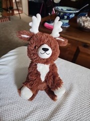 Warmies Reindeer Deer Microwavable 8” Plush Stuffed Toy Grain Weighted