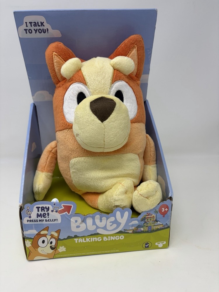 Bluey 17137 (12”) Talking Bingo Stuffed Plush Dog