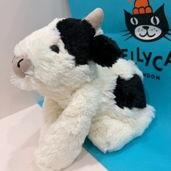 JELLYCAT Amuseable Smudge Cow Plush Fluffy Fun Doll Comfort Kids Toy Gift 13in