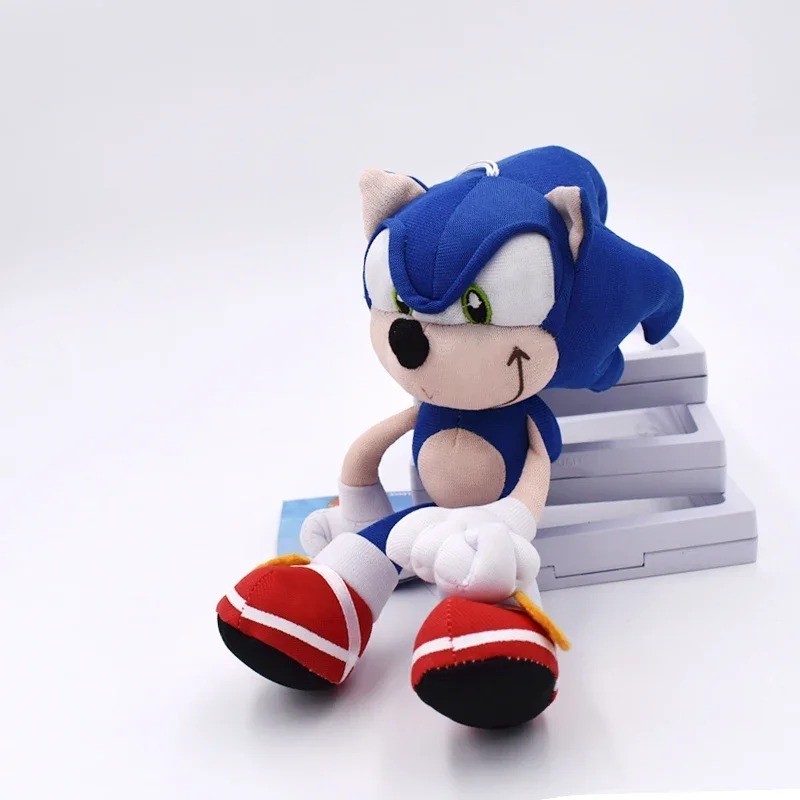 Sonic Shadow Blue Plush Toy 30cm Soft Stuffed Hedgehog Doll PP Cotton Gift Kids!