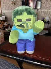 Minecraft Zombie Steve Plush 9” Mojang Stuffed Animal Toy Plush