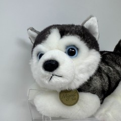 Aurora Miyoni Tots Siberian Husky Plush Stuffed Animal Gray White Dog Puppy 9″