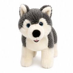 Arctic Circle Enterprises Husky Plush Stuffed Animal Toy Grey White Soft 8 Inch