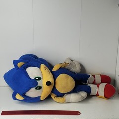 Sonic The Hedgehog Plush Backpack SEGA Fab NY Stuffed Animal Blue 18″ Large Bag