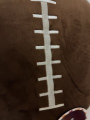 17” Football Plush Soft Stuffed Sport Throw Pillow Decor NWT